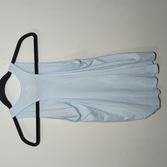 Adidas Blue Logo Racerback Tank Top with Knotted Waist Girls Size L 14 - Picture 3 of 3